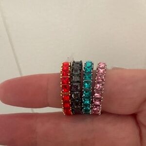 Josie Color Frost Rings